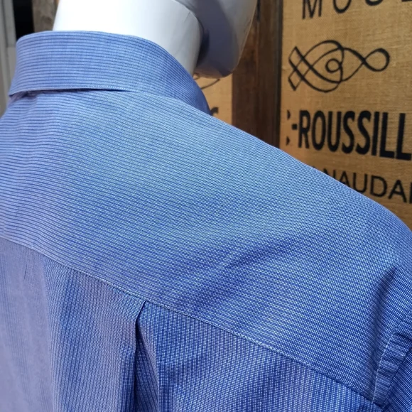 Ermenegildo Zegna Dress Shirt, French Cuffs, 16 1/2 - Picture 9 of 12